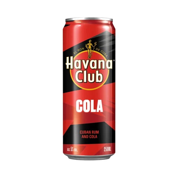 HAVANA CLUB Combinado de ron blanco cubano y cola (cubalibre) lata 25 cl. - 1 ud - Imagen del producto en Findit
