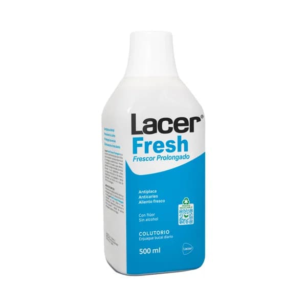 LACER Enjuage bucal de uso diario, con flúor y sin alcohol LACER Fresh 500 ml. - 0.5 l - Imagen del producto en Findit