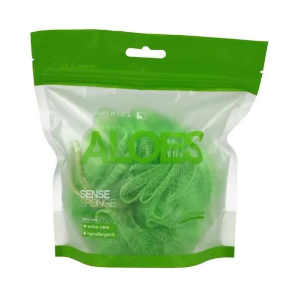 SUAVIPIEL Esponja de baño suave e hipoalergénica con acción peeling, para todo tipo de pieles SUAVIPIEL Aloes - 1 ud - Imagen del producto en Findit