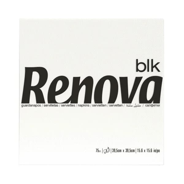 RENOVA Servilletas de papel desechables 39 x 39 cm RENOVA 75 uds. - 1 ud - Imagen del producto en Findit