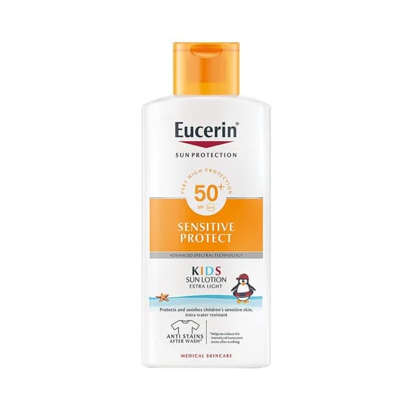EUCERIN Loción solar infantil con factor de protección 50+ (muy alto) EUCERIN Sensitive protect 400 ml. - 0.4 l - Imagen del producto en Findit
