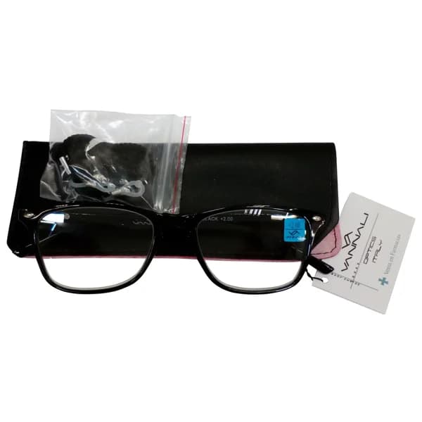 VANNALI Gafas de lectura unisex para vista cansada (+2), con funda y cordón VANNALI. - 1 ud - Imagen del producto en Findit