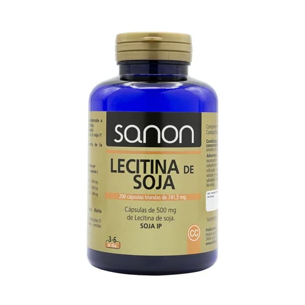 SANON Complemento alimenticio (cápsulas blandas) a base de lecitina y aceite de soja 200 uds. - 1 ud - Imagen del producto en Findit