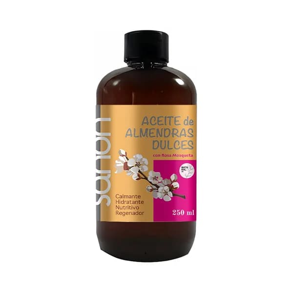 SANON Aceite de almendras dulces con rosa mosqueta 250 ml. - 0.25 l - Imagen del producto en Findit