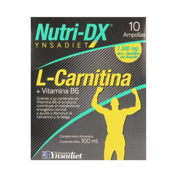 NUTRI-DX L- carnitina líquida con vitamina B6 NUTRI-DX 10 uds de 10 ml. - 0.1 l - Imagen del producto en Findit