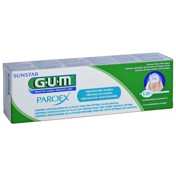 GUM Pasta de dientes de prevención diaria y protectora de las encías sensibles GUM Paroex 75 ml. - 1 ud - Imagen del producto en Findit