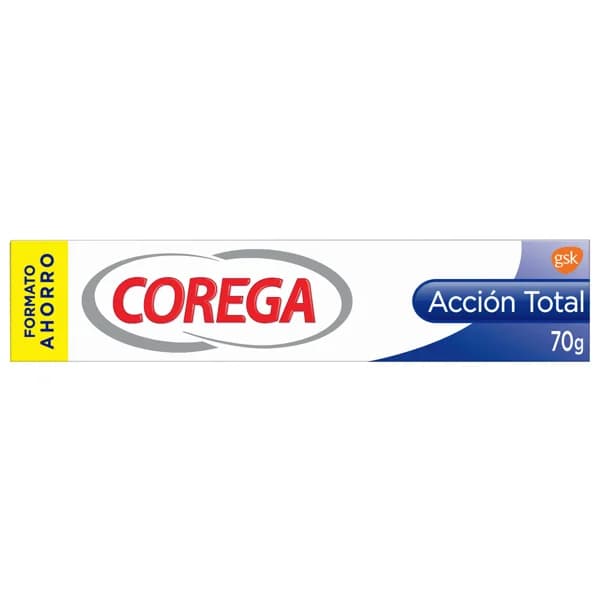 COREGA Crema fijadora con efecto sellante, sin sabor y fijación fuerte COREGA Acción total 70 g. - 0.07 kg - Imagen del producto en Findit