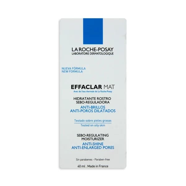 LA ROCHE POSAY Crema hidratante, reduce los poros y el flujo de sebo. LA ROCHE POSAY EFFACLAR MAT 40 ml. - 1 ud - Imagen del producto en Findit