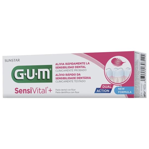 GUM Pasta de dientes con acción revitalizante de las encias GUM Sensivital+ 75 ml. - 0.08 l - Imagen del producto en Findit
