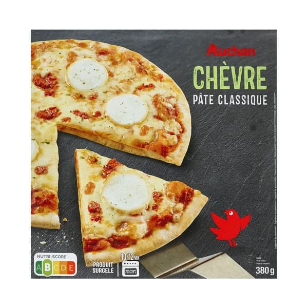 PRODUCTO ALCAMPO Pizza de mozarella y queso de cabra con masa clásica 380 g. - 0.38 kg - Imagen del producto en Findit