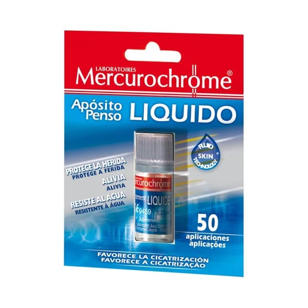 MERCUROCHROME Apósito líquido que protege la herida MERCUROCHROME 3,25 ml. - 1 ud - Imagen del producto en Findit