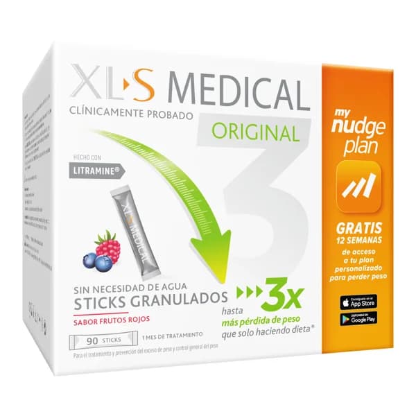 XLS MEDICAL Complemento alimenticio para el tratamiento y control general del exceso de peso 90 sticks. - 1 ud - Imagen del producto en Findit