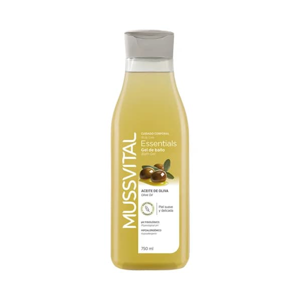 MUSSVITAL Essentials Gel de baño con aceite de oliva 750 ml. - 0.75 l - Imagen del producto en Findit