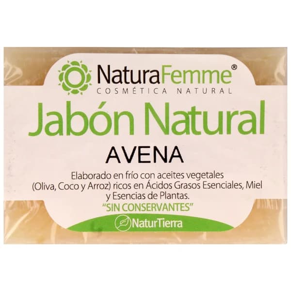 NATURAFEMME Pastilla de jabón de avena NATURAFEMME 100 g. - 0.1 kg - Imagen del producto en Findit
