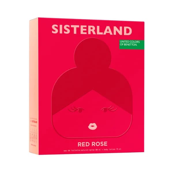 UNITED COLORS OF BENETTON Sisterland red rose Estuche con colonia y loción corporal para mujer. - 1 ud - Imagen del producto en Findit