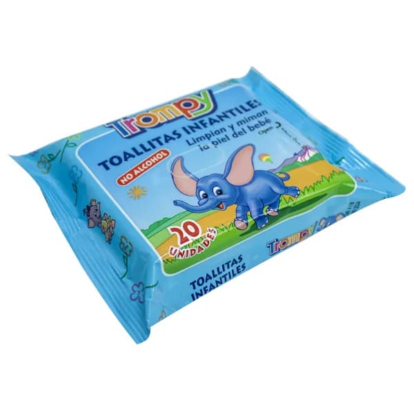 TROMPY Toallitas húmedas para bebé sin alcohol TROMPY 20 uds. - 1 ud - Imagen del producto en Findit