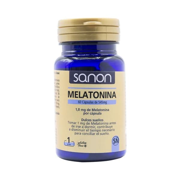 SANON Complemento alimenticio a base de especies vegetales y Melatonina 60 cápsulas. - 1 ud - Imagen del producto en Findit