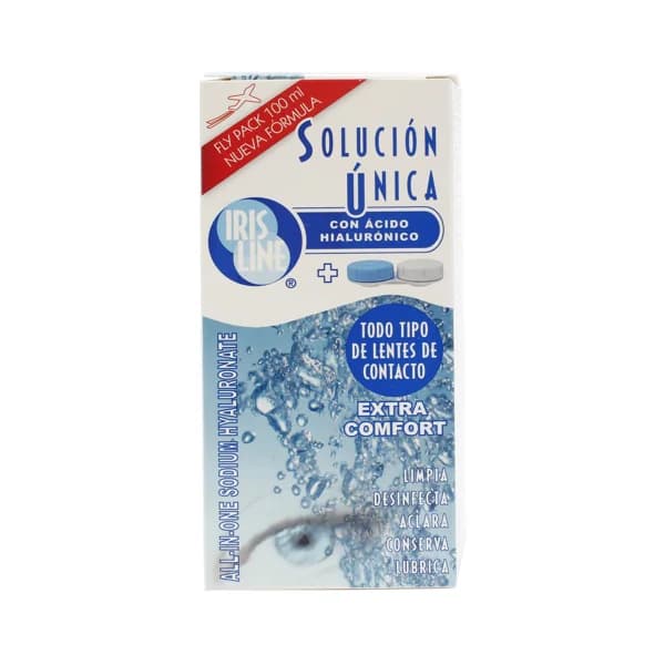IRIS LINE Solución para limpiar, desinfectar y lubricar todo tipo de lentes de contacto IRIS LINE 100 ml. - 0.1 l - Imagen del producto en Findit