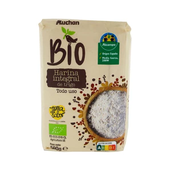 ALCAMPO CULTIVAMOS LO BUENO ECOLÓGICO Harina de trigo integral 500 g. - 0.5 kg - Imagen del producto en Findit