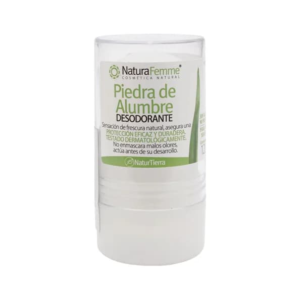 NATURAFEMME Desodorante roll-on de piedra de Alumbre para pieles sensibles NATURAFEMME 120 g. - 0.12 kg - Imagen del producto en Findit