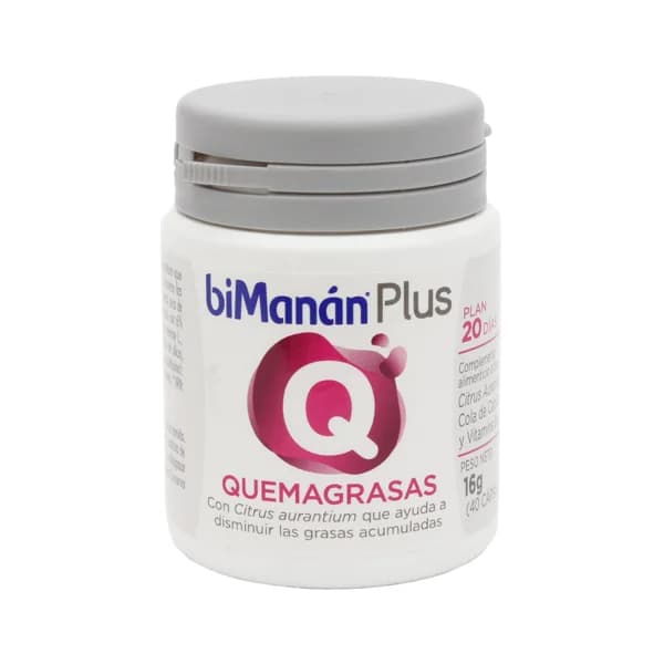 BIMANÁN Complemento alimenticio que ayuda a quemar las grasas acumuladas BIMANÁN Plus 40 comprimidos. - 1 ud - Imagen del producto en Findit