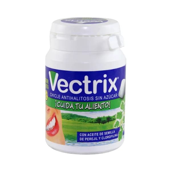 VECTRIX Bote chicle antihalitosis sin azúcar con aceite de semilla de perejil y crorofilina VECTRIX 16 uds. - 1 ud - Imagen del producto en Findit