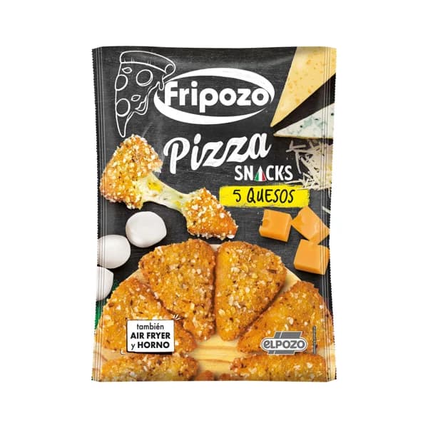 FRIPOZO Pizza snacks congelados con mezcla de 5 quesos, empanados y prefritos 250 g. - 0.25 kg - Imagen del producto en Findit
