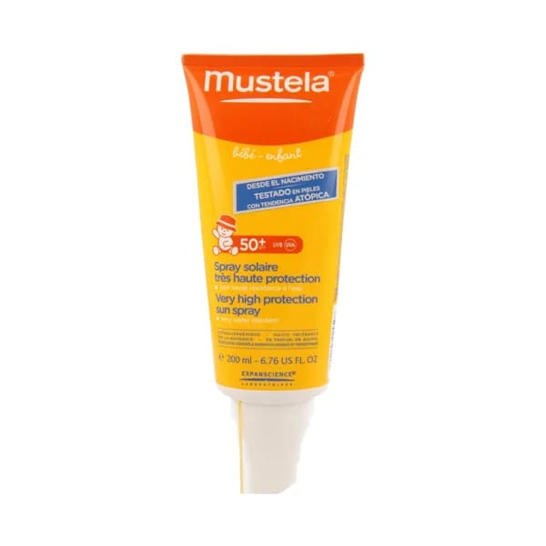 MUSTELA Protector solar infantil en spray, con factor de protección 50 (muy alto) MUSTELA 200 ml. - 0.2 l - Imagen del producto en Findit