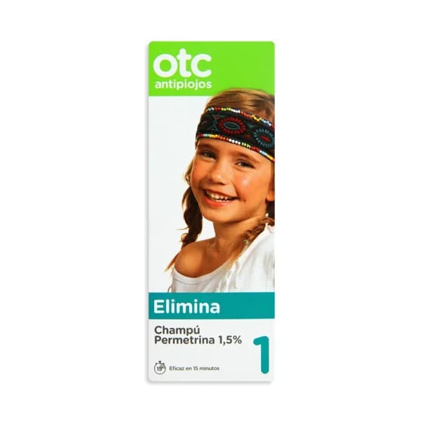 OTC Champú antipiojos permetrina, eficaz en 15 minutos ,OTC Antipiojos 125 ml. - 0.13 l - Imagen del producto en Findit