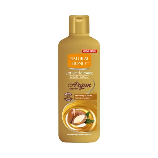 NATURAL HONEY Gel de baño o ducha nutritivo con elixir de argán NATURAL HONEY Sensorial care 600 ml. - 0.65 l - Imagen del producto en Findit