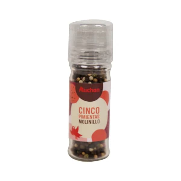 PRODUCTO ALCAMPO Mezcla de 5 pimientas molinillo PRODUCTO ALCAMPO 41 g. - 1 ud - Imagen del producto en Findit