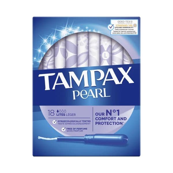 TAMPAX Tampones ligeros con aplicador TAMPAX Pearl 18 uds. - 1 ud - Imagen del producto en Findit