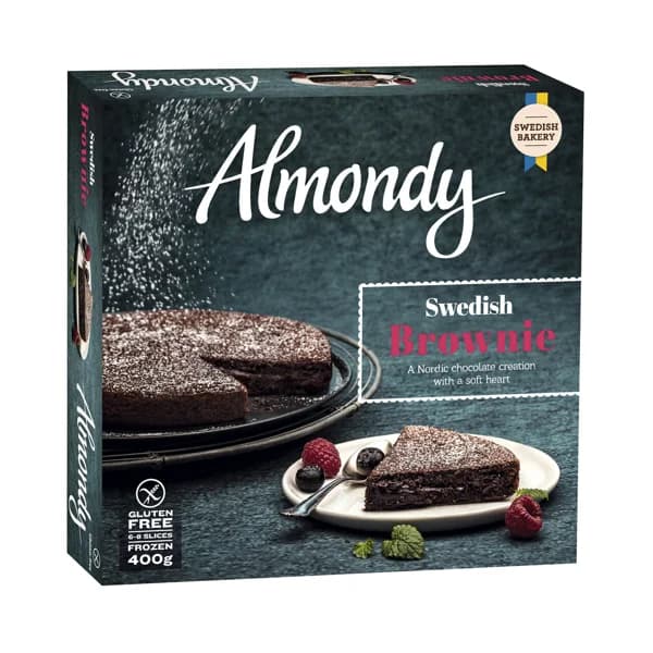 ALMONDY Tarta congelada de chocolate tipo brownie sueco 400 g. - 0.4 kg - Imagen del producto en Findit