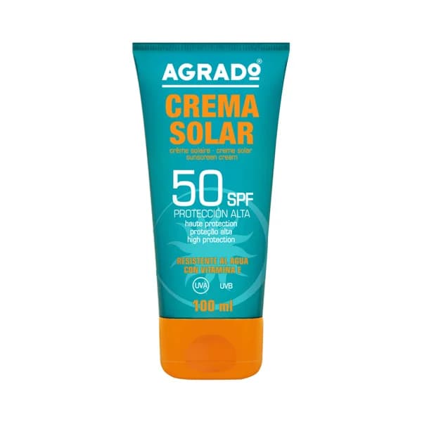 AGRADO Protector solar en crema con FPS 50 (muy alto) 100 ml. - 0.1 l - Imagen del producto en Findit