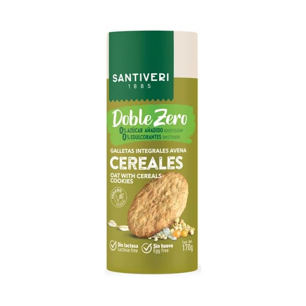SANTIVERI Galletas integrales con cereales SANTIVERI Doble Zero 170 g. - 0.17 kg - Imagen del producto en Findit