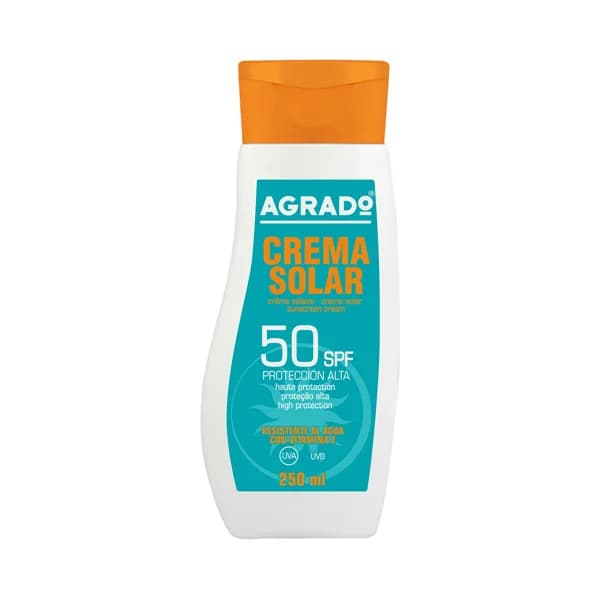 AGRADO Protector solar resistente al agua, con vitamina E y FPS 50 (muy alto) 250 ml. - 0.25 l - Imagen del producto en Findit