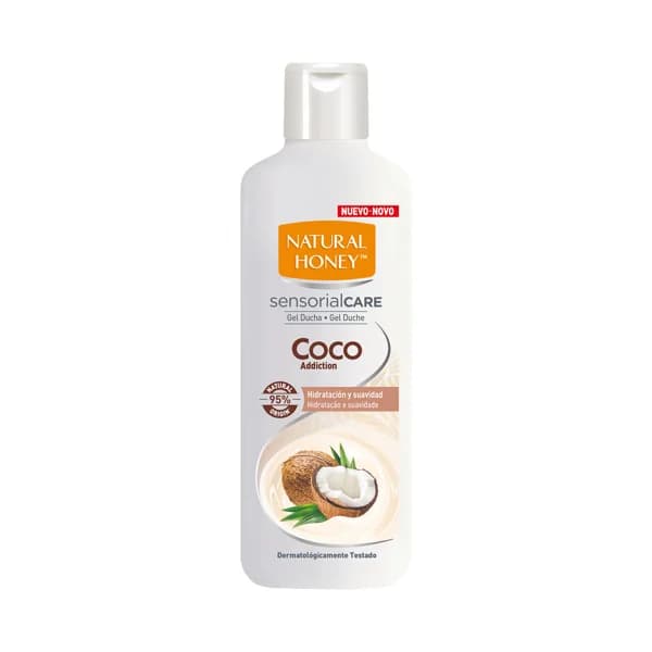 NATURAL HONEY Gel de baño o ducha hidratante, con aceite de coco NATURAL HONEY Sensorial care 600 ml. - 0.65 l - Imagen del producto en Findit