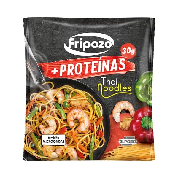 FRIPOZO + Proteínas Noodles estilo tailandes con alto contenido en proteínas 320 g. - 0.32 kg - Imagen del producto en Findit