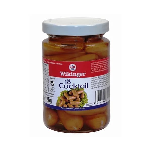 WIKINGER Salchichas cocktail WIKINGER frasco de 125 g. - 0.13 kg - Imagen del producto en Findit