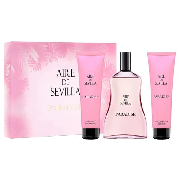 AIRE DE SEVILLA Paradise Estuche para mujer con colonia, gel y crema hidratante. - 1 ud - Imagen del producto en Findit