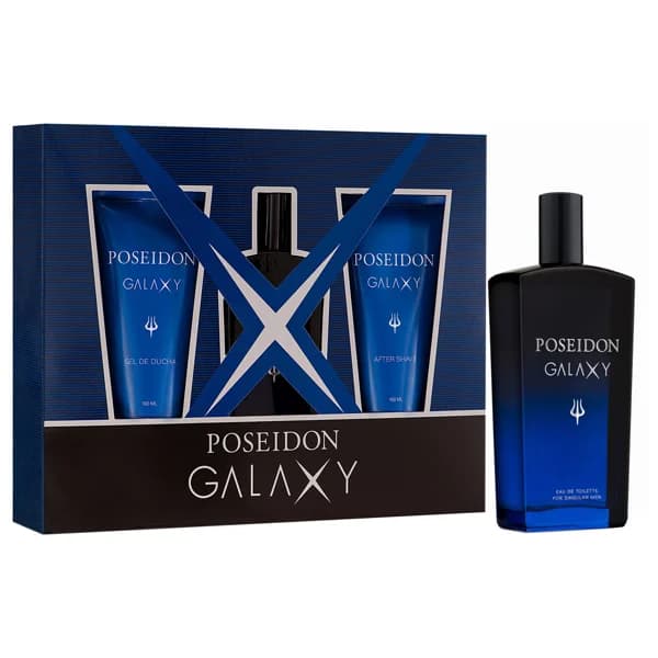 POSEIDON Galaxy Estuche para hombre con colonia, gel y after shave. - 1 ud - Imagen del producto en Findit