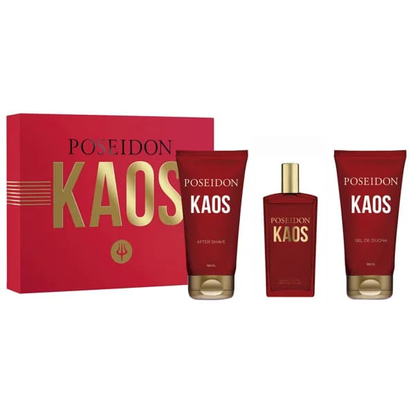 POSEIDON Kaos Estuche para hombre con colonia, gel de ducha y after shave. - 1 ud - Imagen del producto en Findit