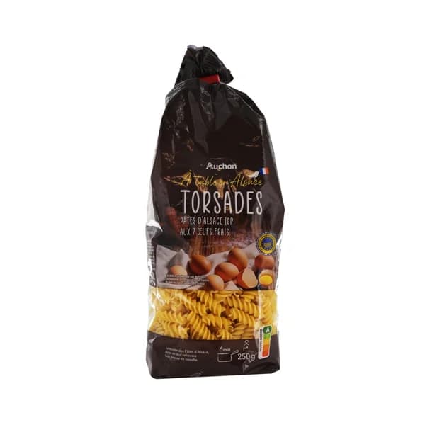 PRODUCTO ALCAMPO Torsades igp alsacia 7 huevo 250 g. - 0.25 kg - Imagen del producto en Findit