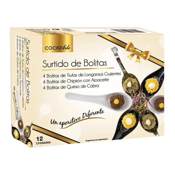 COCINARTE Surtdo bolitas ideales como aperitivos 12 uds. - 0.15 kg - Imagen del producto en Findit