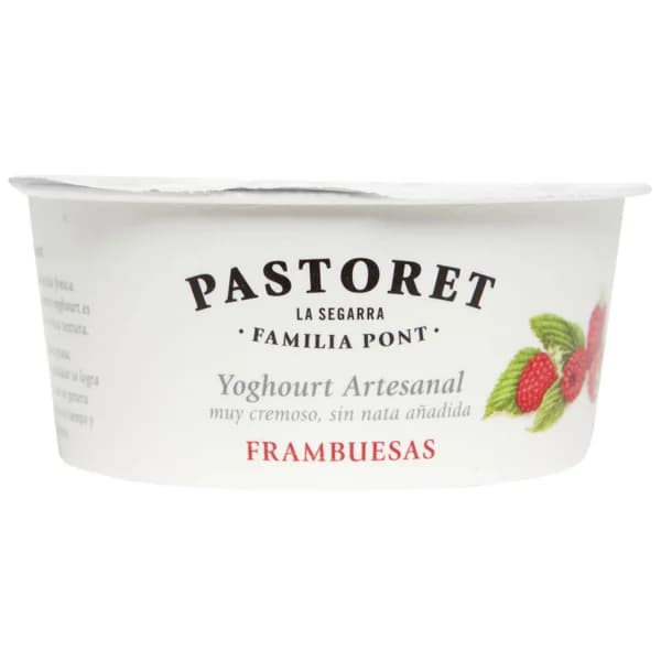 PASTORET Yogur cremoso artesanal de frambuesa 125 gr. - 0.13 kg - Imagen del producto en Findit