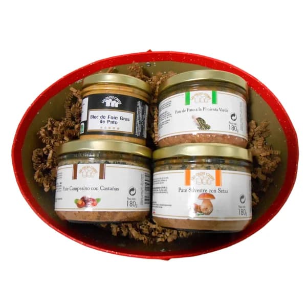 LES TROIS CHEFS Cofre de patés y foie 630 g. - 0.63 kg - Imagen del producto en Findit