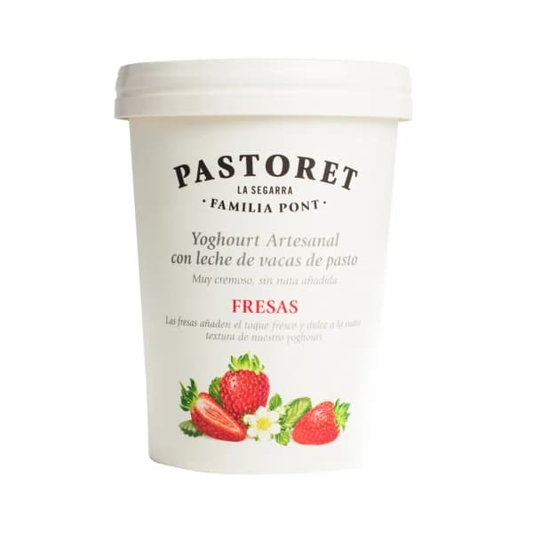 PASTORET Yogur artesanal cremoso con sabor a fresa  500 g. - 0.5 kg - Imagen del producto en Findit