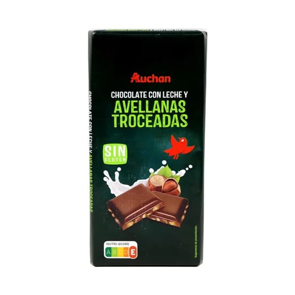 PRODUCTO ALCAMPO Tableta de chocolate con leche y avellanas troceadas 150 g. - 0.15 kg - Imagen del producto en Findit