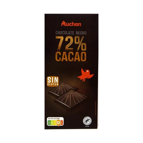PRODUCTO ALCAMPO Tableta de chocolate negro 72 % cacao 100 g. - 0.1 kg - Imagen del producto en Findit