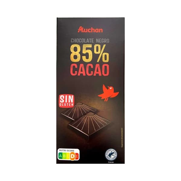 PRODUCTO ALCAMPO Chocolate negro 85 % cacao tableta 100 g. - 0.1 kg - Imagen del producto en Findit